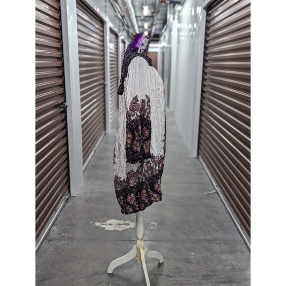 Xhilaration Plus Size 3X oversized off shoulder flowy boho mini dress - Picture 6 of 9